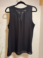 VIOLET & CLAIRE  SHEER  sleeveless BLOUSE - Consigned with VARDO Vintage & Valuables vvvardo.ca (Copy)