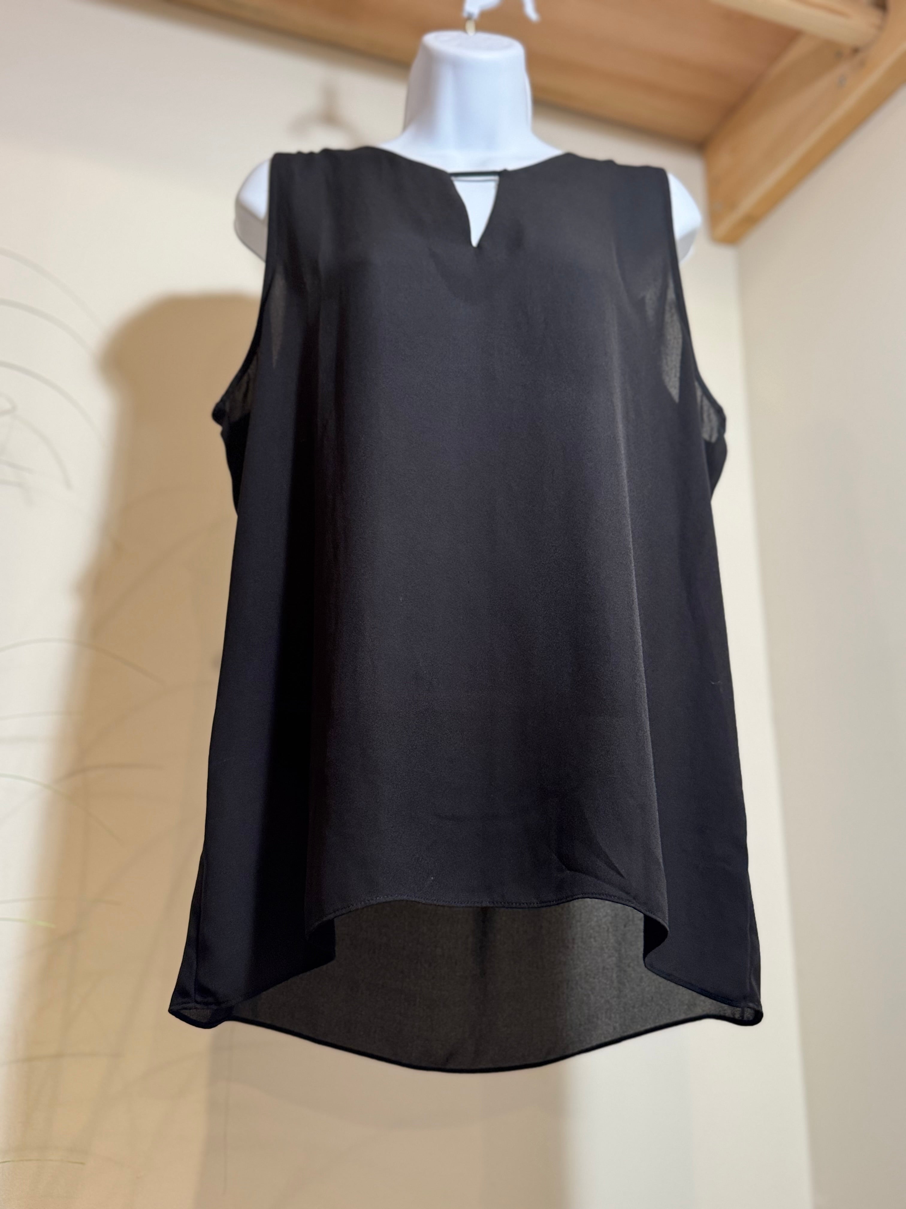 VIOLET & CLAIRE  SHEER  sleeveless BLOUSE - Consigned with VARDO Vintage & Valuables vvvardo.ca (Copy)