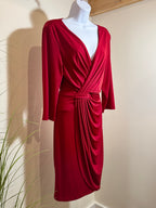 PAPILLON RED Dress - Consigned with VARDO Vintage & Valuables vvvardo.ca