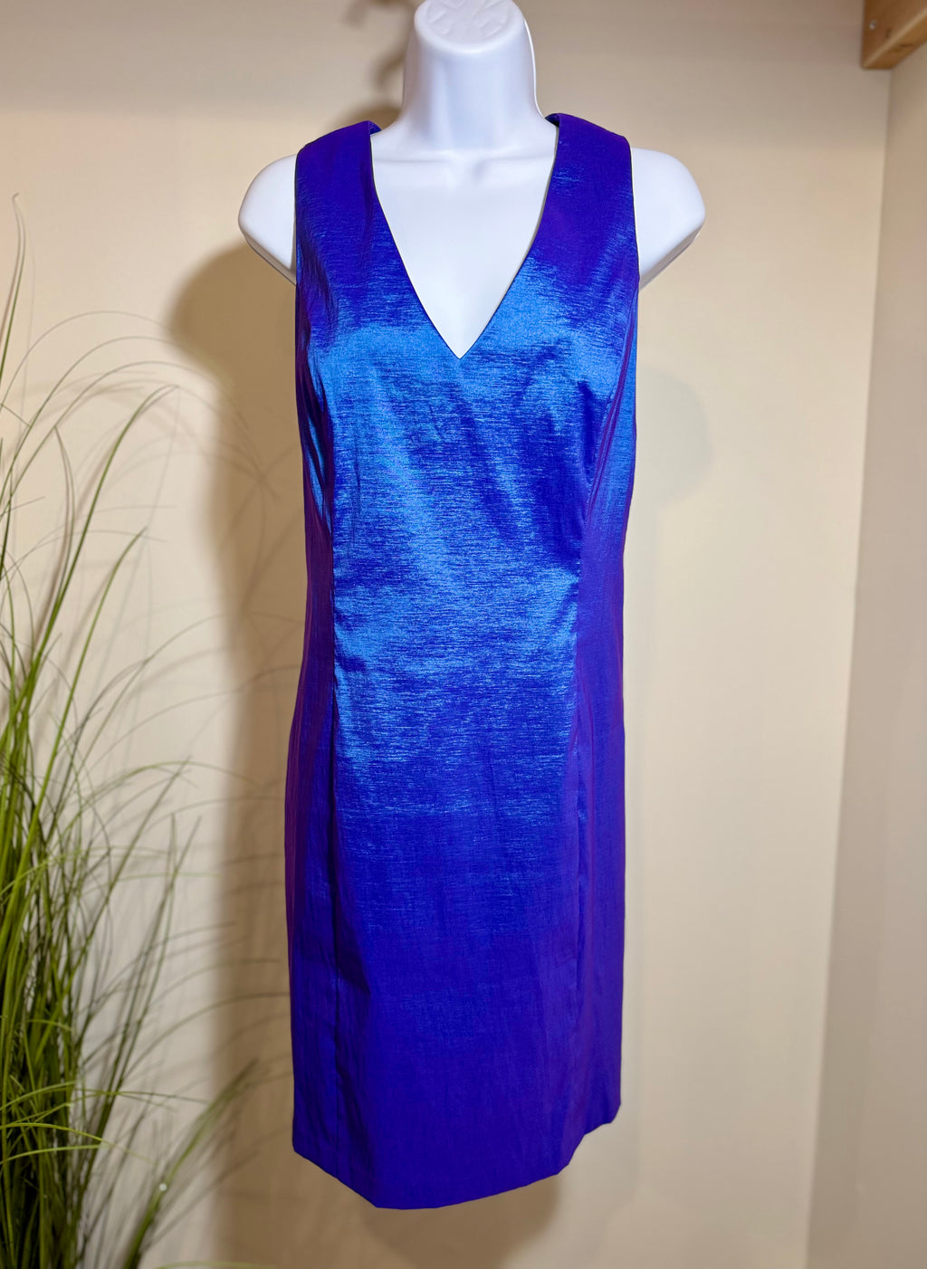 Irridescent Amethyst Coloured Dress - Consigned with VARDO Vintage & Valuables vvvardo.ca