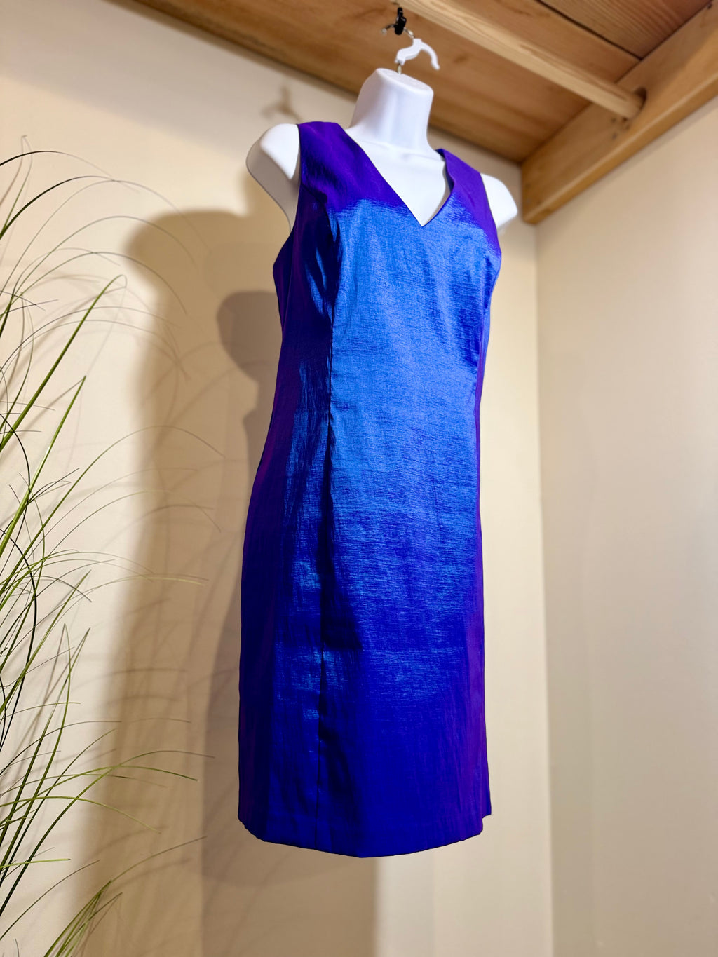 Irridescent Amethyst Coloured Dress - Consigned with VARDO Vintage & Valuables vvvardo.ca