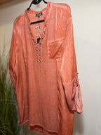 PAPA VANCOUVER STUDDED TUNIC TOP- Consigned with VARDO Vintage & Valuables vvvardo.ca