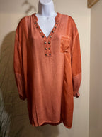 PAPA VANCOUVER STUDDED TUNIC TOP- Consigned with VARDO Vintage & Valuables vvvardo.ca