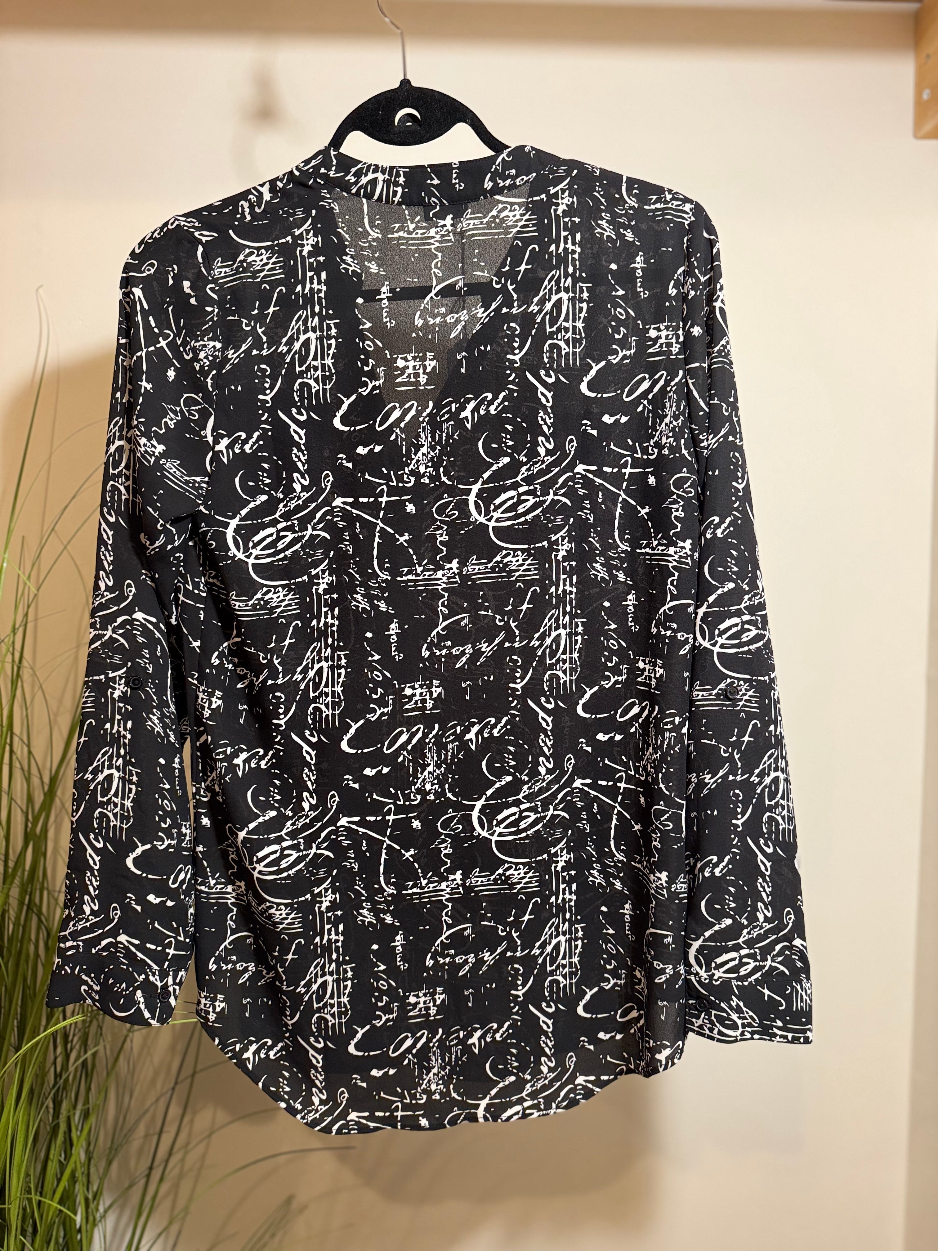 KISMET LONG SLEEVE BLOUSE - Consigned with VARDO Vintage & Valuables vvvardo.ca