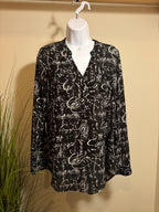 KISMET LONG SLEEVE BLOUSE - Consigned with VARDO Vintage & Valuables vvvardo.ca