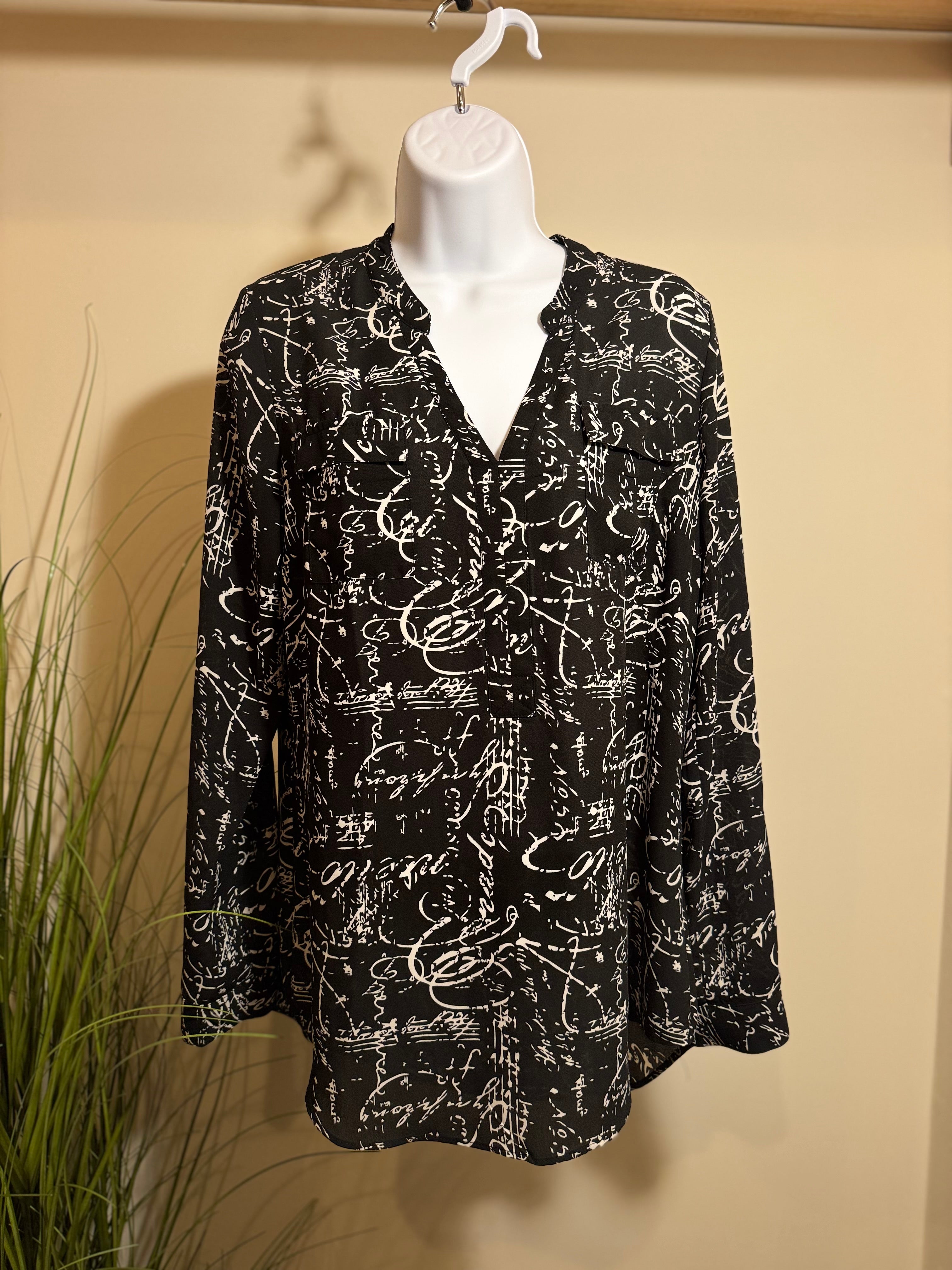 KISMET LONG SLEEVE BLOUSE - Consigned with VARDO Vintage & Valuables vvvardo.ca