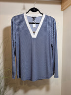 JONES LONG SLEEVE TUNIC TOP- Consigned with VARDO Vintage & Valuables vvvardo.ca