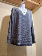 JONES LONG SLEEVE TUNIC TOP- Consigned with VARDO Vintage & Valuables vvvardo.ca