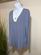 JONES LONG SLEEVE TUNIC TOP- Consigned with VARDO Vintage & Valuables vvvardo.ca