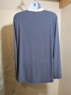 JONES LONG SLEEVE TUNIC TOP- Consigned with VARDO Vintage & Valuables vvvardo.ca