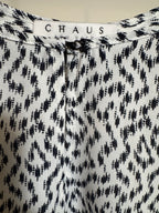 Chaus Long Sleeve Front Tie BLOUSE - Consigned with VARDO Vintage & Valuables vvvardo.ca