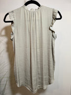 Jones & Co Ruffle Sleeveless Top- Consigned with VARDO Vintage & Valuables vvvardo.ca