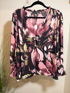 ZAC & RACHEL large print  BLOUSE- Consigned with VARDO Vintage & Valuables vvvardo.ca