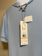 CALVIN KLEIN ruffle short sleeve SUIT BLOUSE- Consigned with VARDO Vintage & Valuables vvvardo.ca