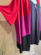 Tiana B. Open Front Colour Block Cover-up Cardigan - Consigned with VARDO Vintage & Valuables vvvardo.ca