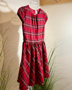 CARTER'S KID RED PLAID DRESS- Consigned with VARDO Vintage & Valuables vvvardo.ca
