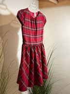 CARTER'S KID RED PLAID DRESS- Consigned with VARDO Vintage & Valuables vvvardo.ca