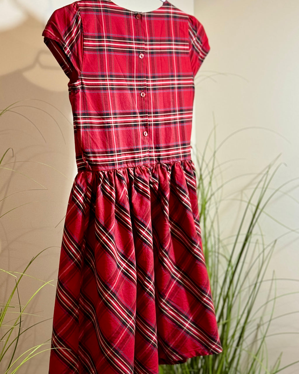 CARTER'S KID RED PLAID DRESS- Consigned with VARDO Vintage & Valuables vvvardo.ca