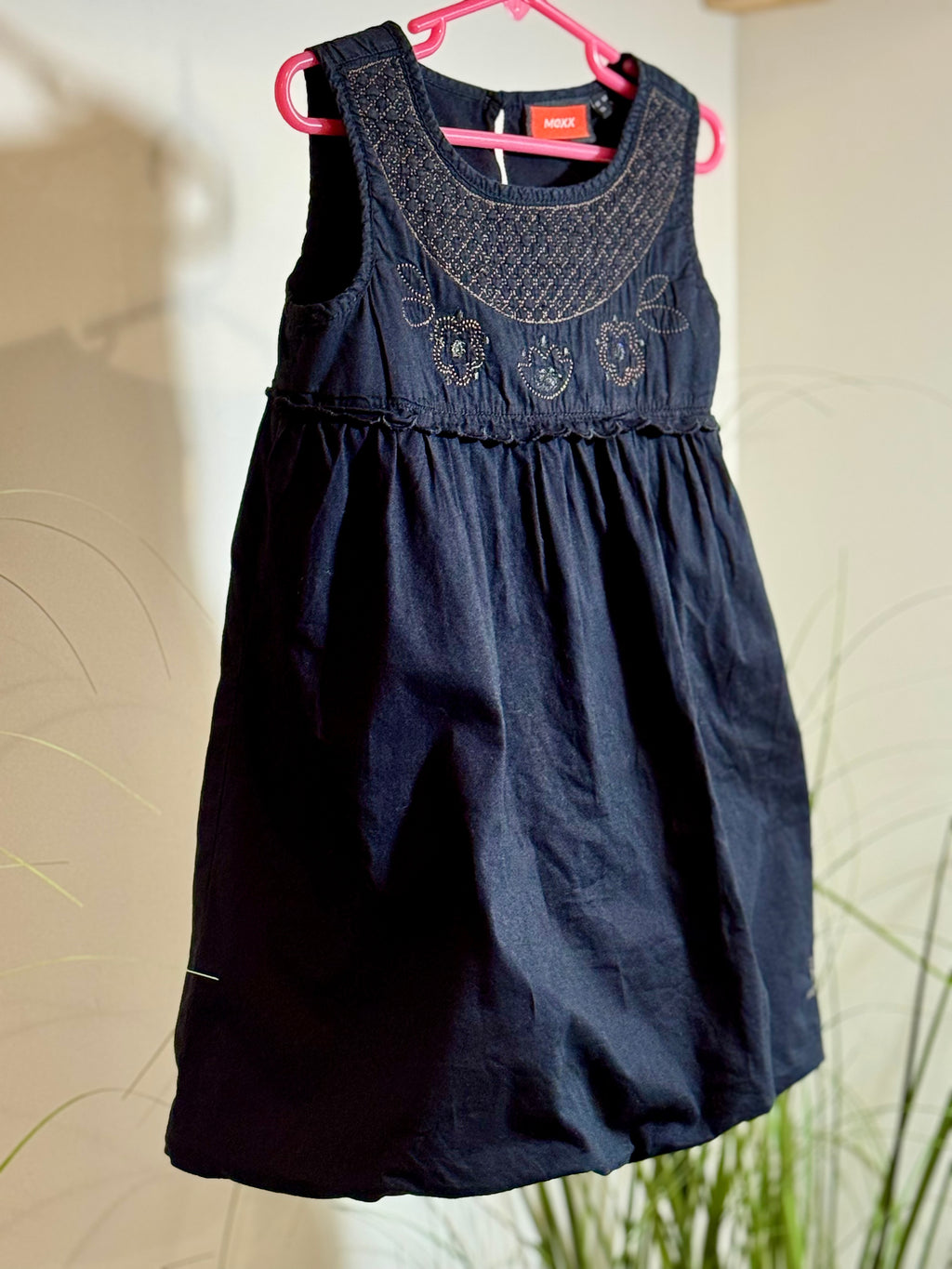 MEXX KIDS BLACK COTTON DRESS- Consigned with VARDO Vintage & Valuables vvvardo.ca