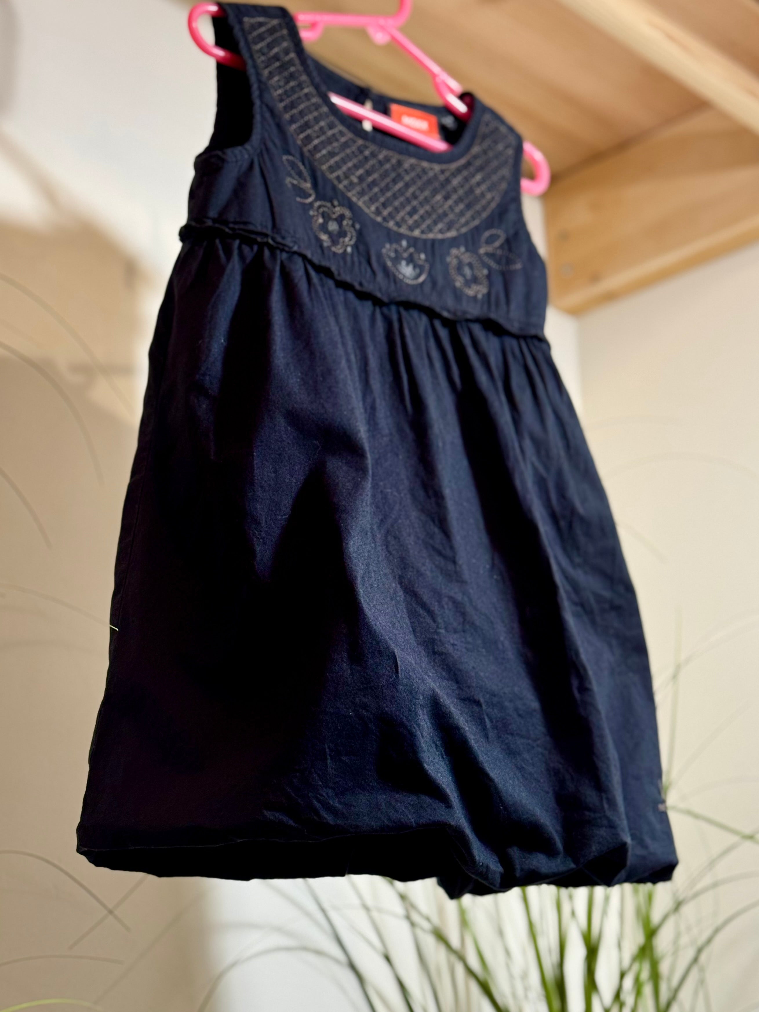 MEXX KIDS BLACK COTTON DRESS- Consigned with VARDO Vintage & Valuables vvvardo.ca