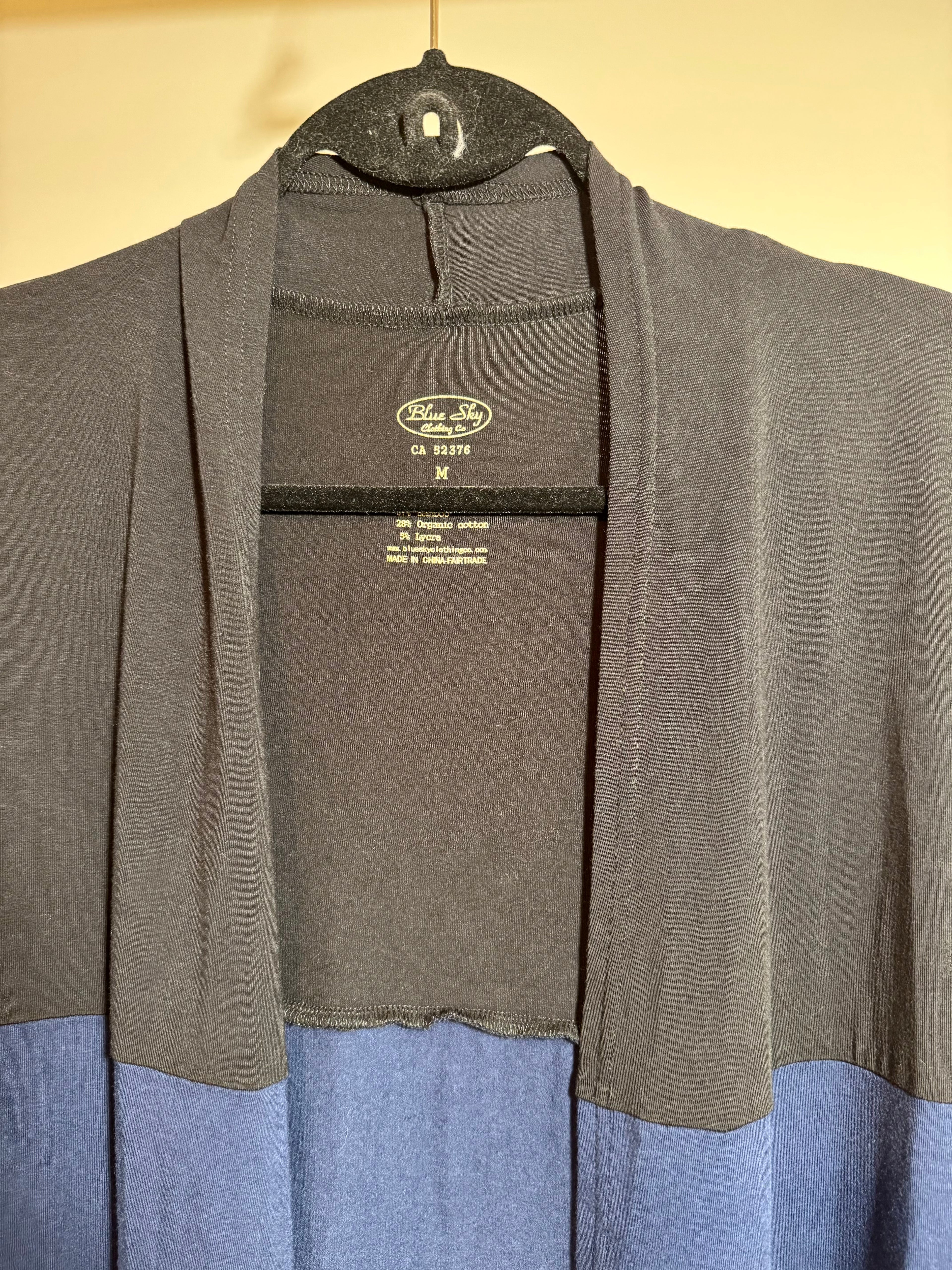 BLUE SKY CLOTHING CO. LONG COLOUR BLOCK JACKET - Consigned with VARDO Vintage & Valuables vvvardo.ca