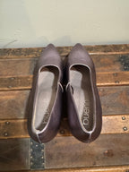 BUENO BLOCK HEEL METALLIC PUMPS - consigned with VARDO Vintage & Valuables vvvardo.ca