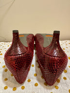 Escarpins Peter Kaiser en cuir verni bleu marine - confiés à VARDO Vintage &amp; Valuables