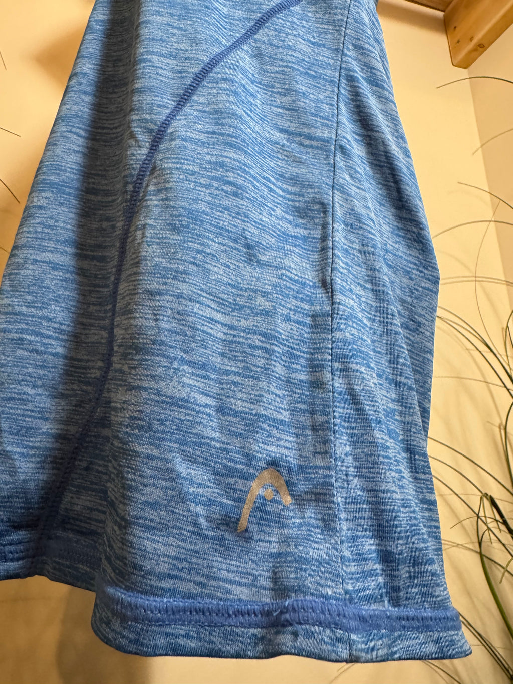 Head V-neck short sleeve top- Heathered Blue