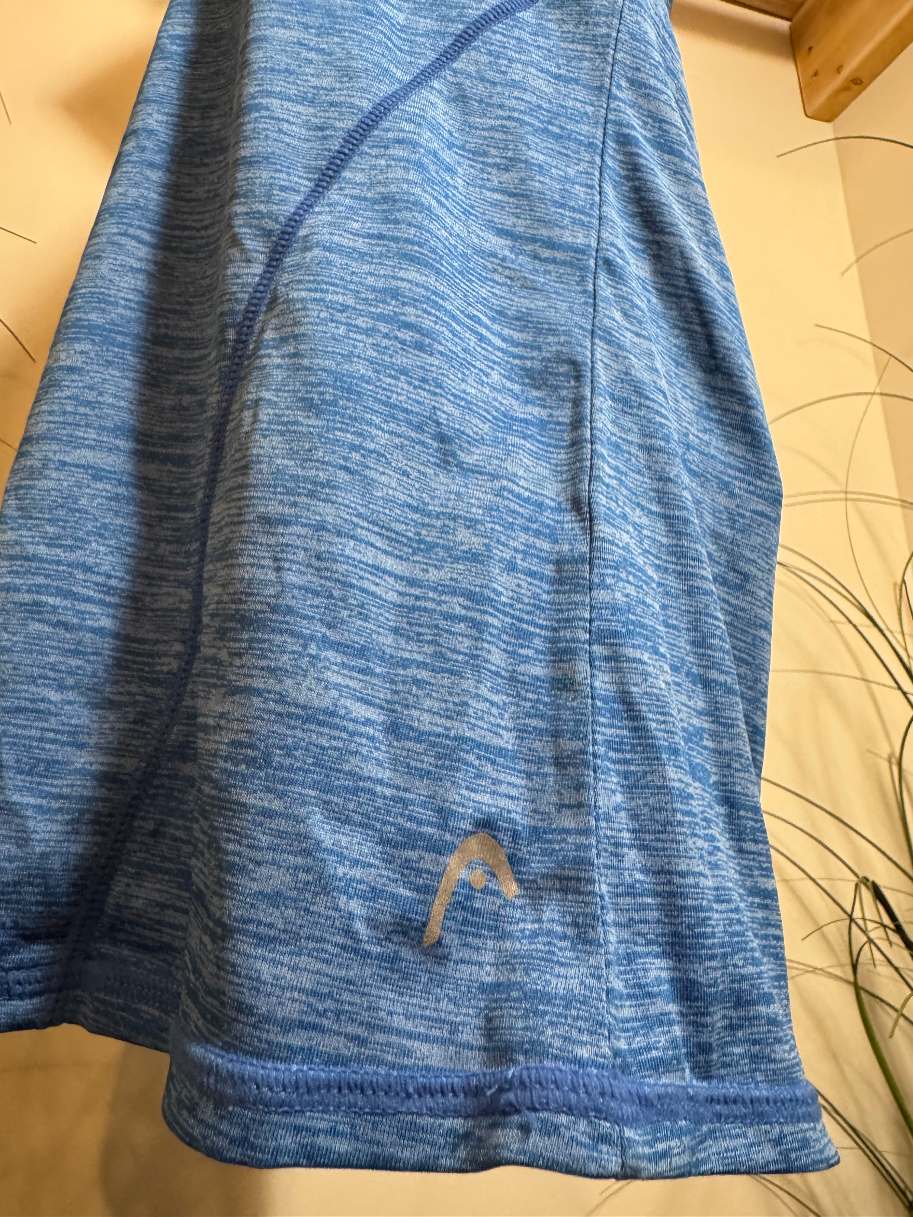 Head V-neck short sleeve top- Heathered Blue