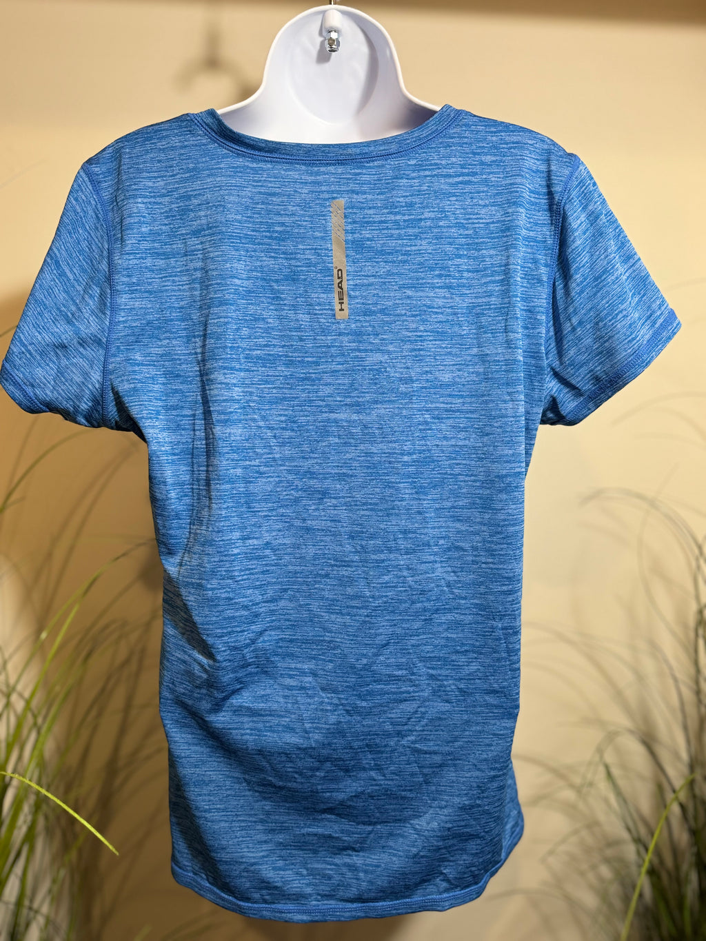 Head V-neck short sleeve top- Heathered Blue