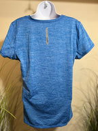 Head V-neck short sleeve top- Heathered Blue