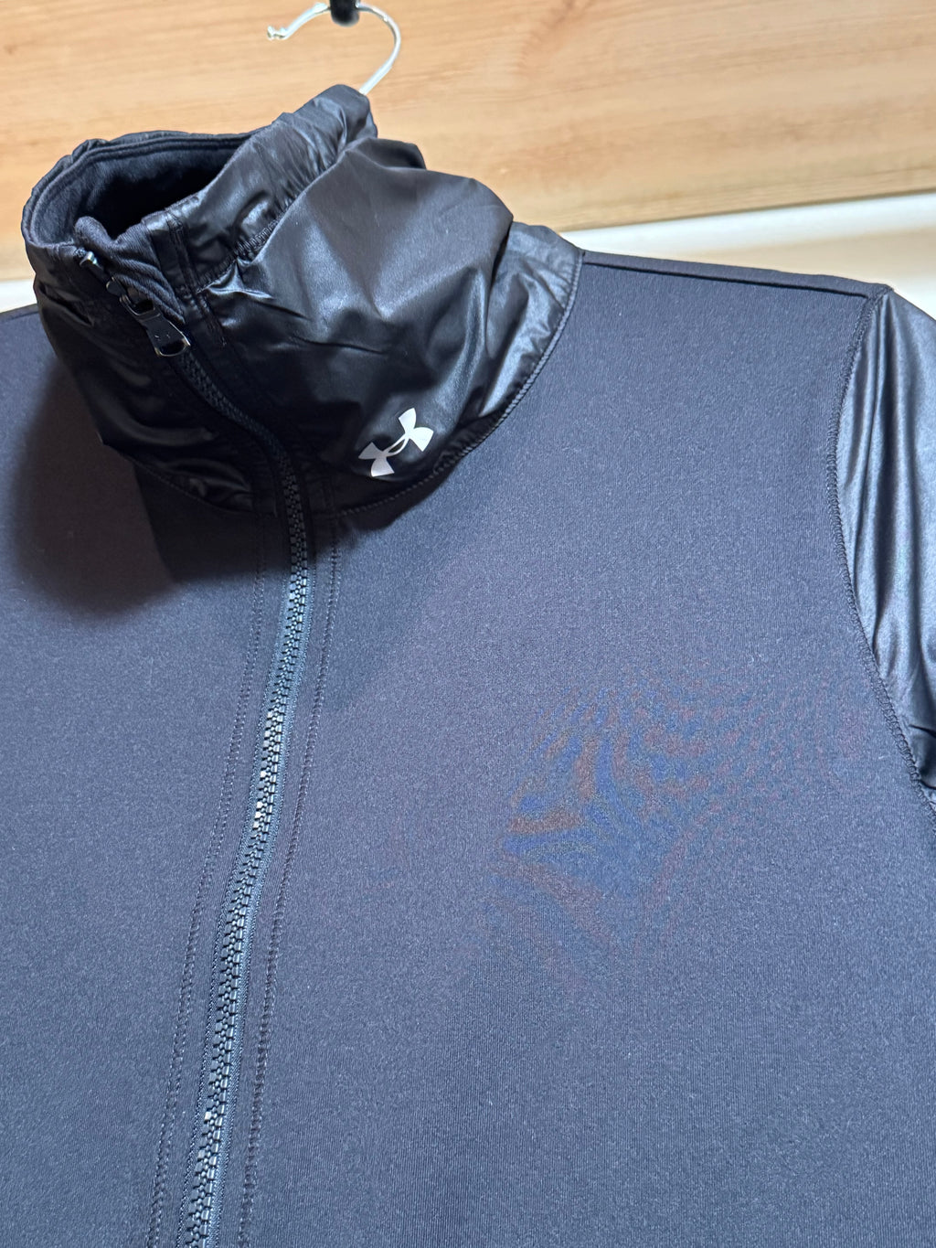 Under Armour, Black Zip-Up Jacket - high collar