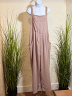 Suspender Jumpsuit- light and flowy