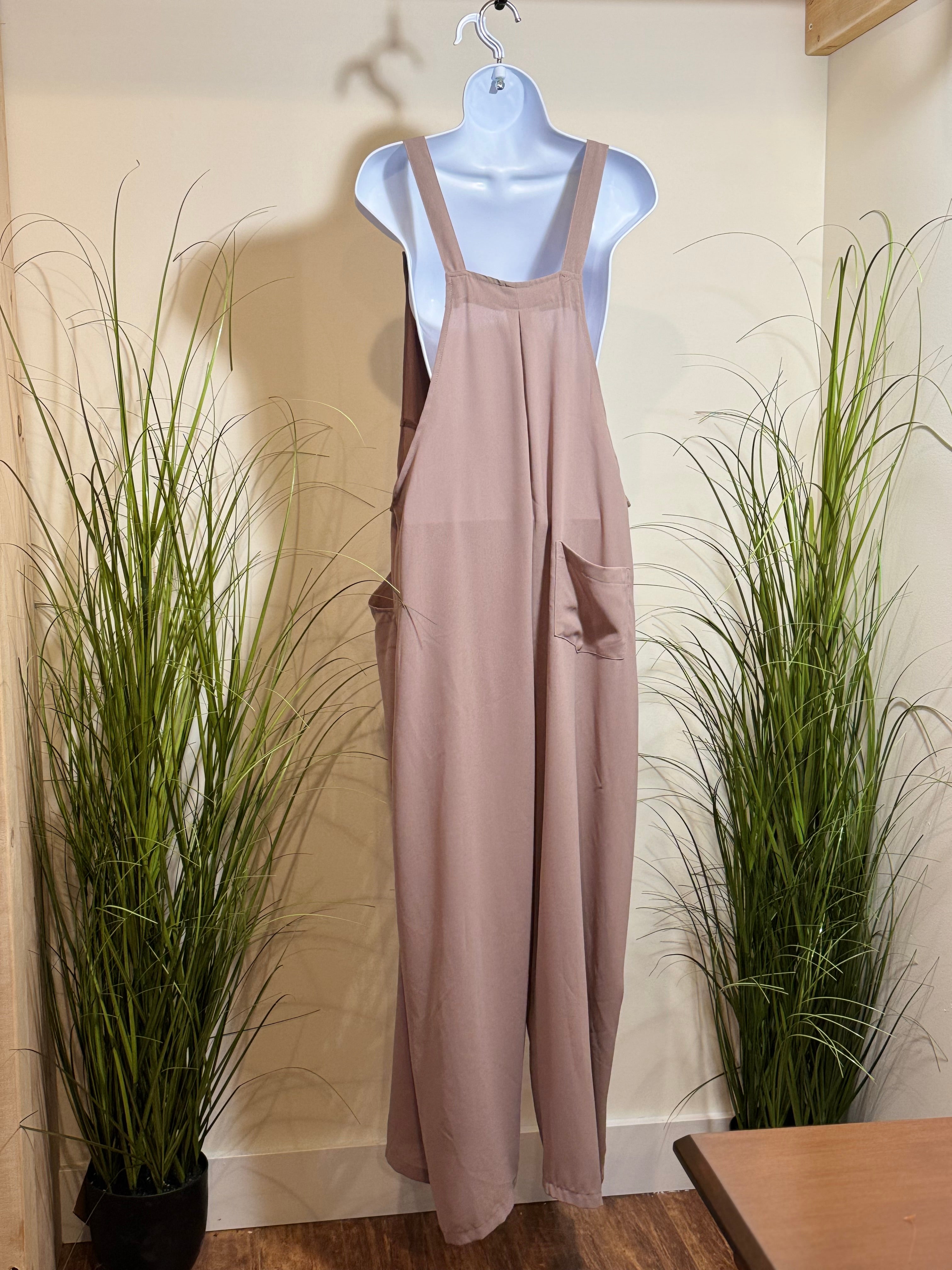 Suspender Jumpsuit- light and flowy