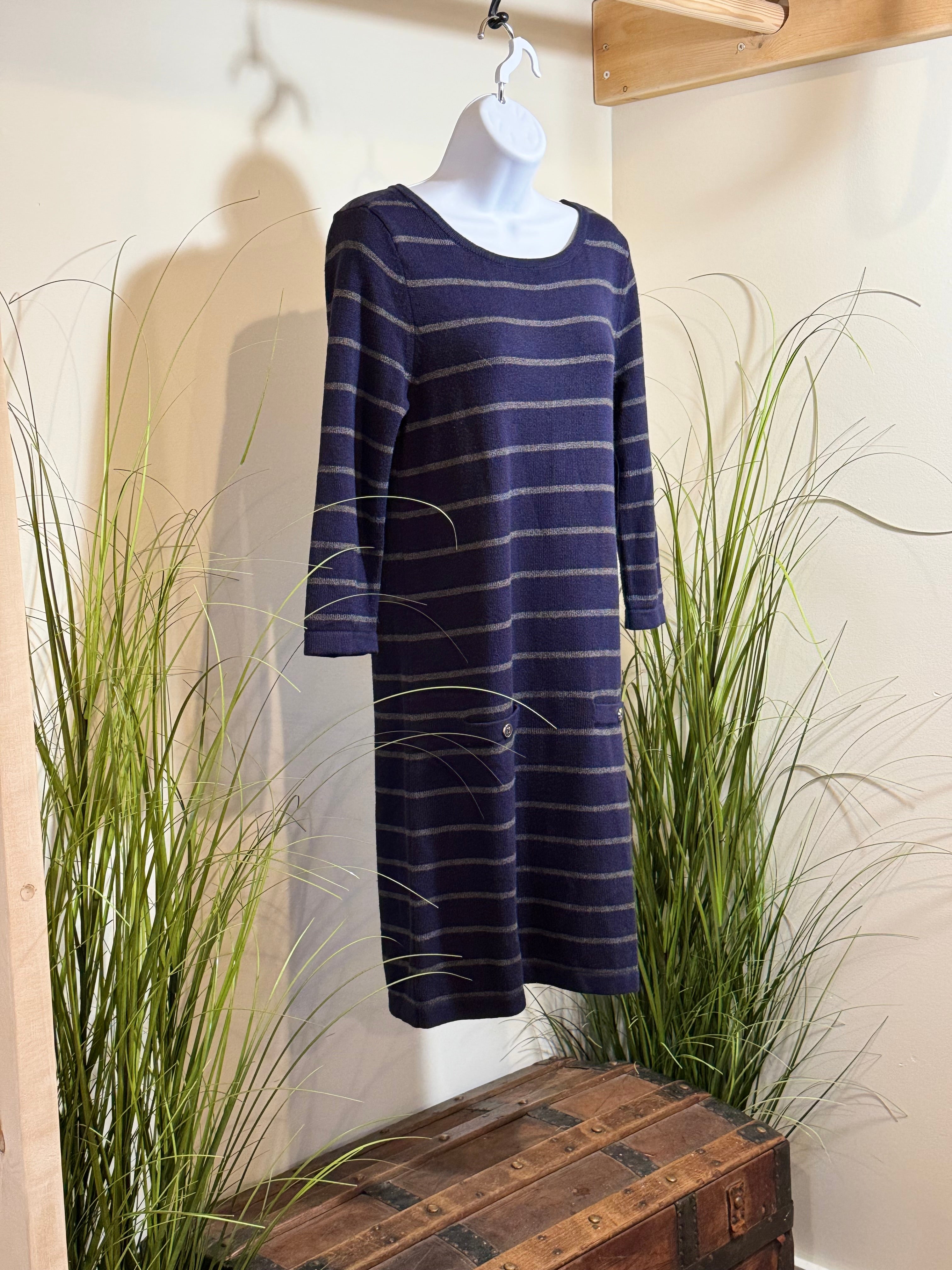 Banana Republic Shift Sweater Dress- Navy