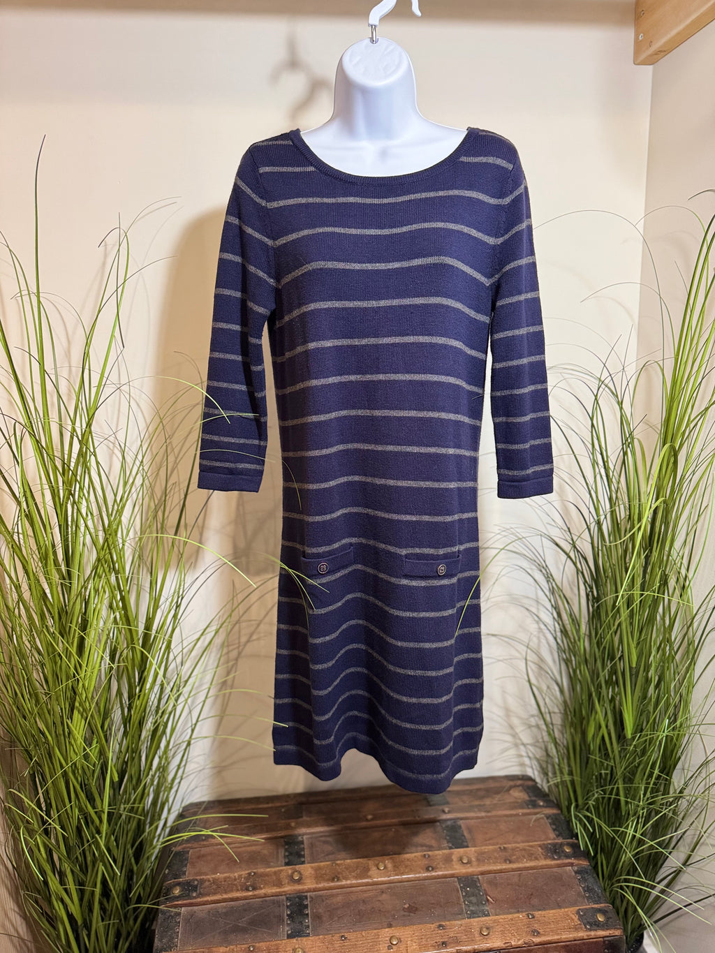 Banana Republic Shift Sweater Dress- Navy