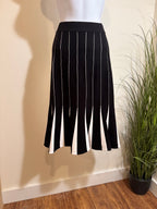 Premise Midi Colour Block Sweater Skirt- Faux Pleats