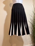 Premise Midi Colour Block Sweater Skirt- Faux Pleats