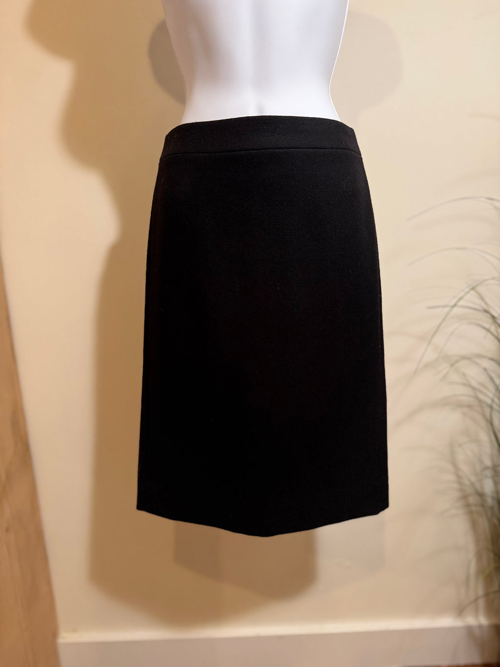 J. CREW WOOL SKIRT  - Black