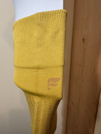 Fabletics Ribbed Leggings- Yellow with Beige Design