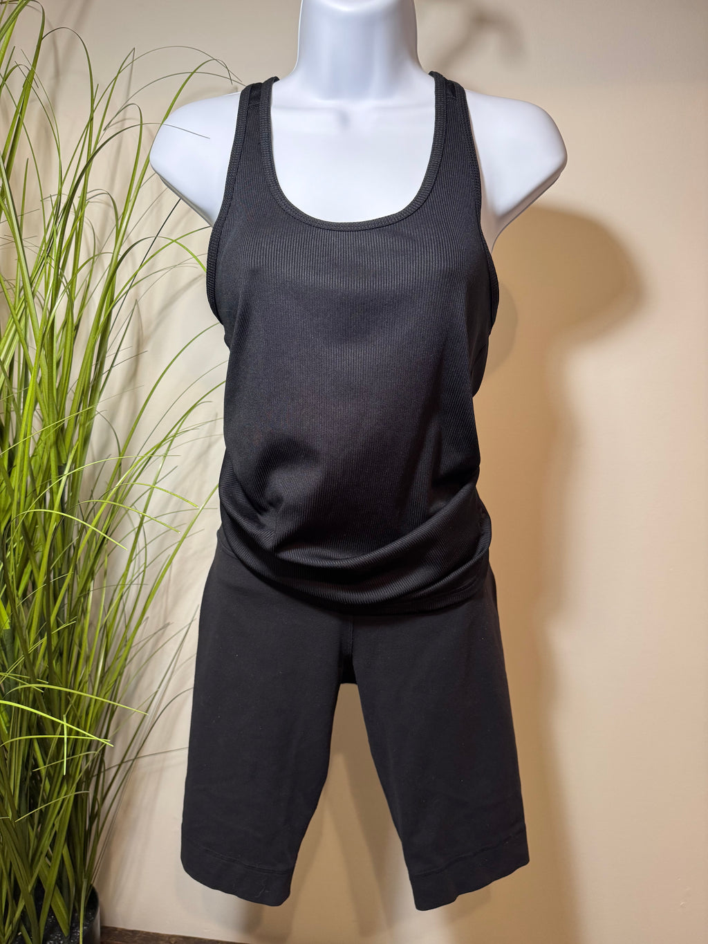 Under Armour Black Racer-Back Tank - Mesh Panel