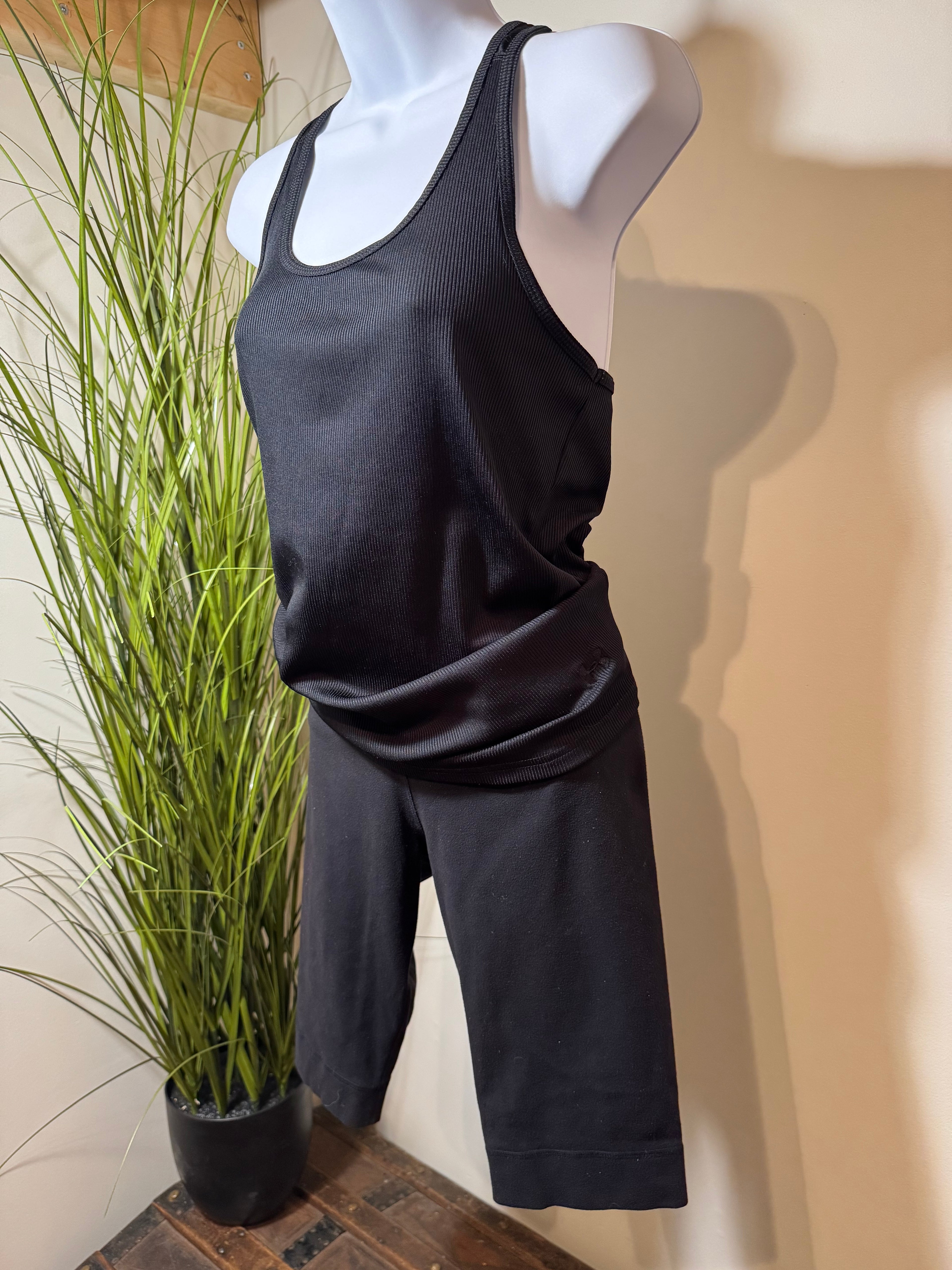 Under Armour Black Racer-Back Tank - Mesh Panel