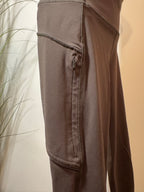 Lululemon Green/Grey High-Rise Crop Leggings - 21 Inch