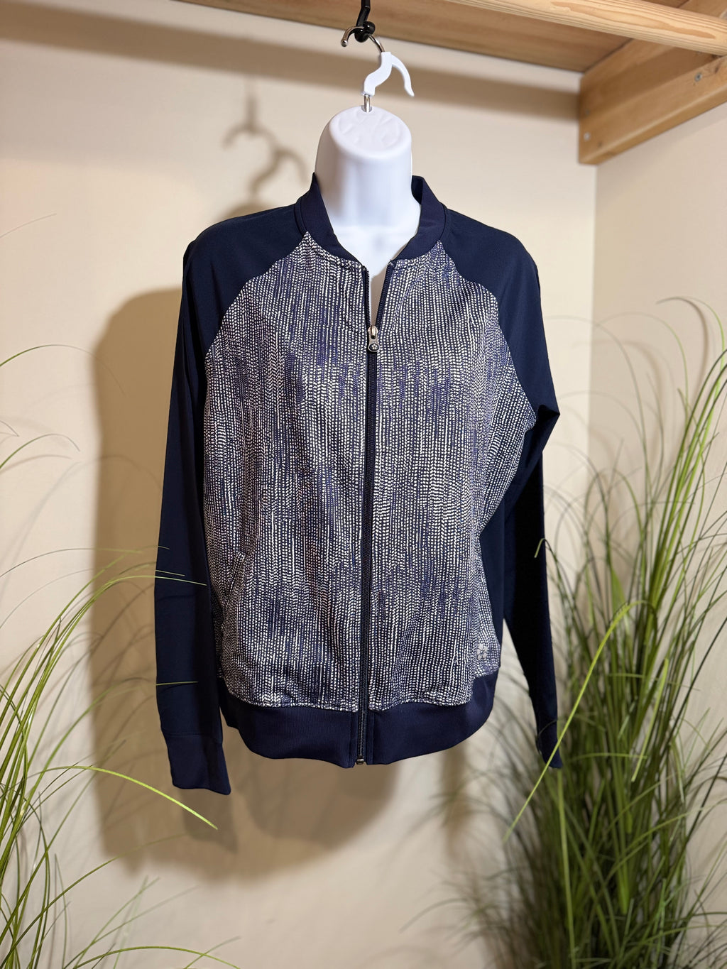 Tuff Athletics Navy Blue Zip-Up Jacket