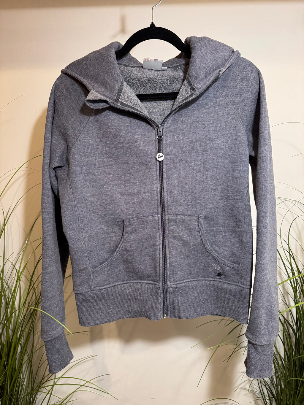 Vintage Y2K Glow Hoodie- Grey