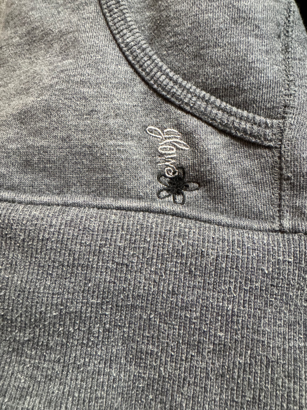 Vintage Y2K Glow Hoodie- Grey