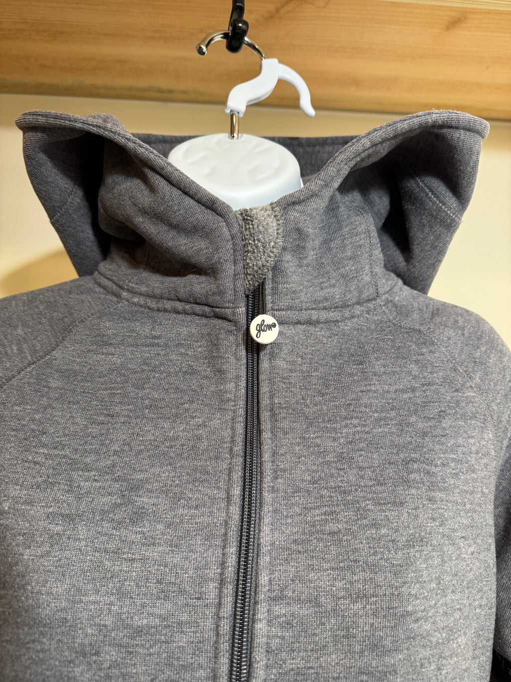 Vintage Y2K Glow Hoodie- Grey