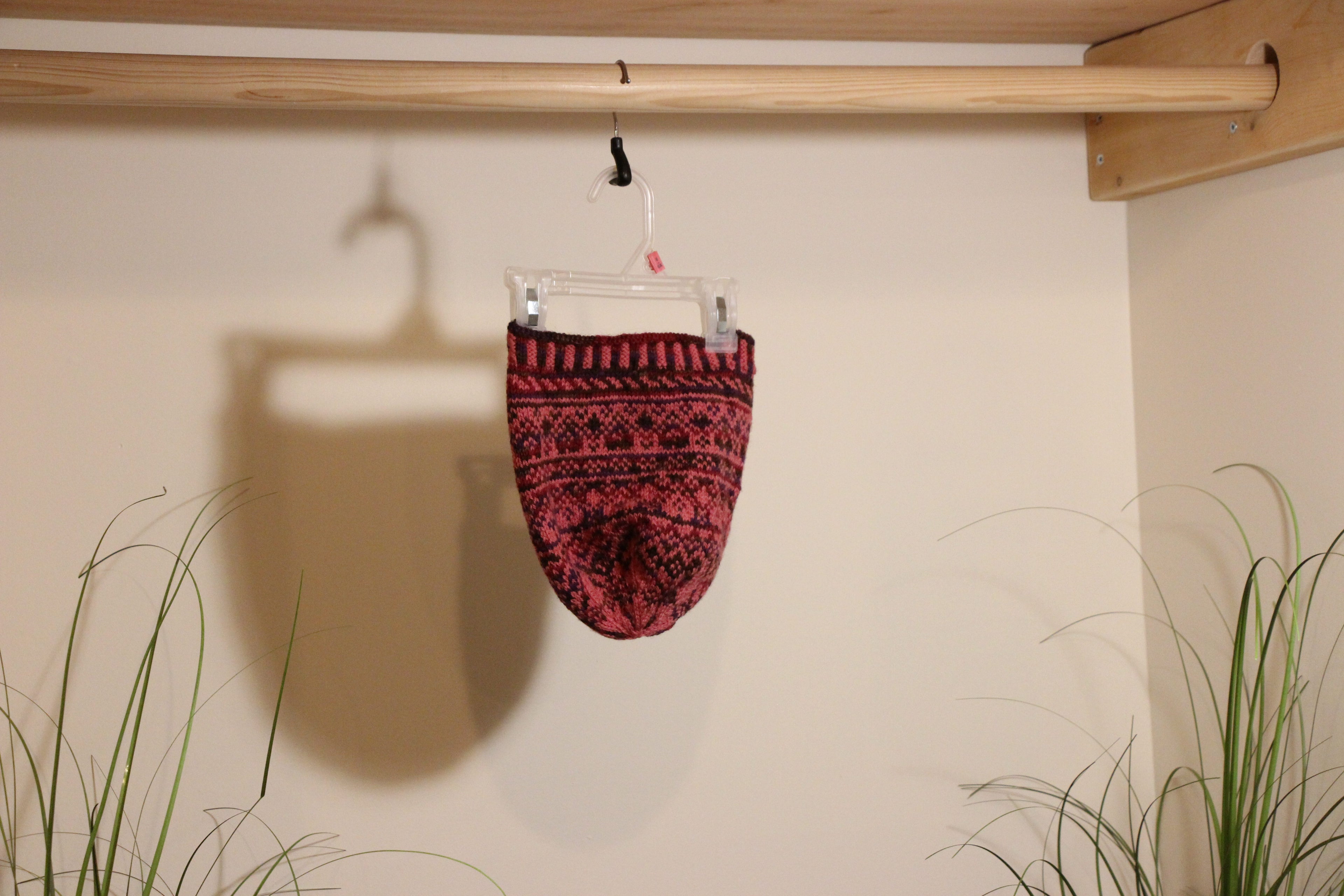 Multi Colored Geometric Heart Design Toque