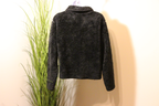 Faux Fur Jacket with Decorative Buttons