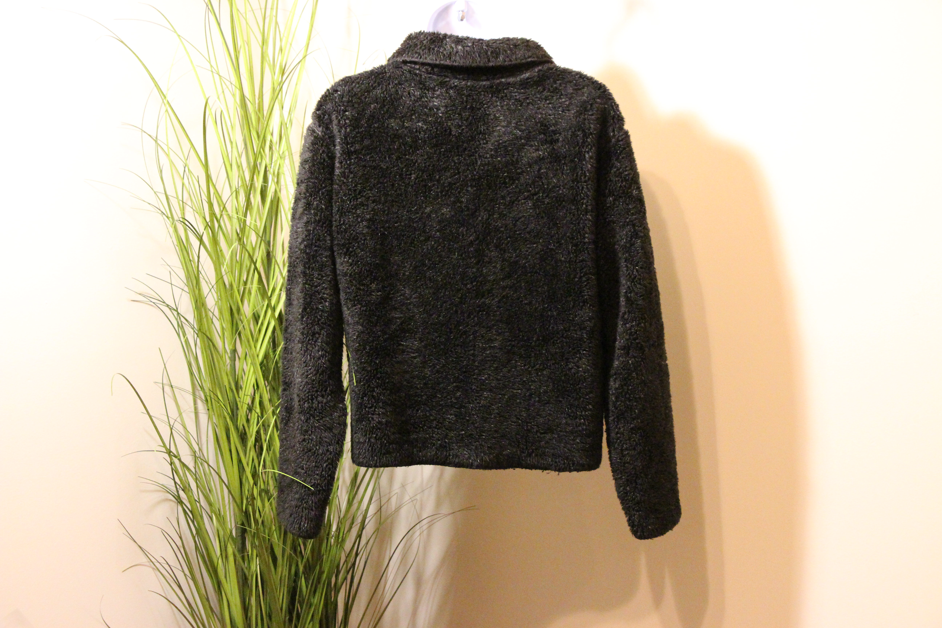 Faux Fur Jacket with Decorative Buttons